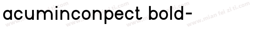 acuminconpect bold字体转换